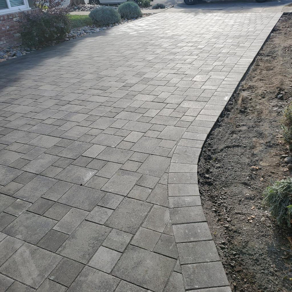 Curved Paver Driveway