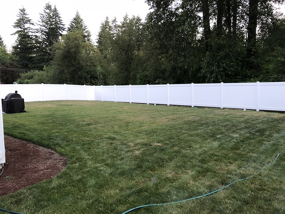 Enclosed Backyard Fence